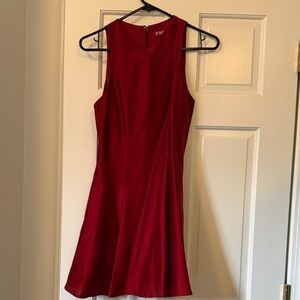 STAUD Vibrant Red Mini Dress